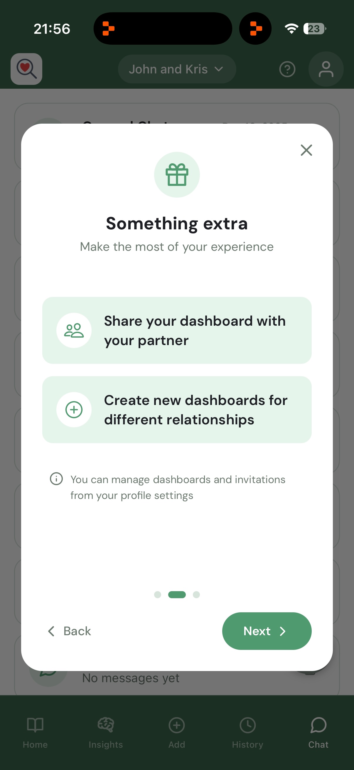 Shared Dashboards